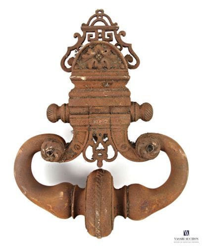 Heurtoir de porte en fonte, la plaque de...