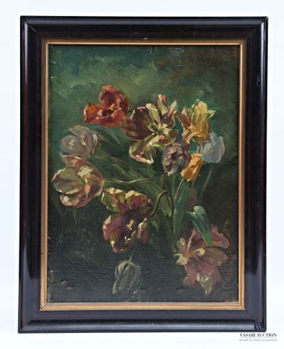 LABBÉ Emile-Charles (1820-1885)
Les tulipes
Huile...