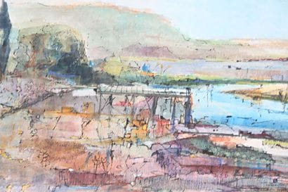 MALRIEUX Pierre (1920-2022) 
Le port
Aquarelle...