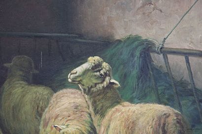 École française du XXème siècle
Moutons dans...