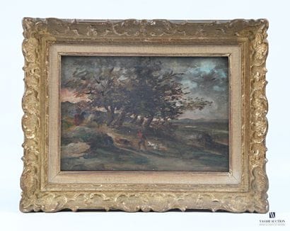 HUET Paul (Paris 1803 - 1869)
Fontainebleau
Panneau...
