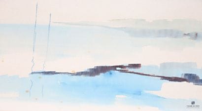 MALRIEUX Pierre (né en 1920)
Bord de mer
Aquarelle
Signée...