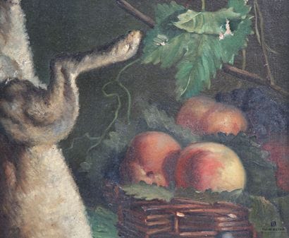 HUBER Léon Charles (1858-1928)
Nature morte...