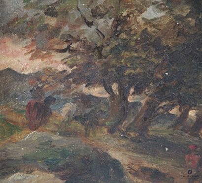HUET Paul (Paris 1803 - 1869)
Fontainebleau
Panneau...
