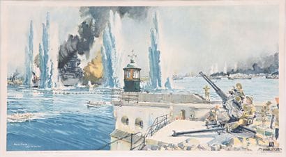 MARIN-MARIE (1901-1987)
La défense de Dakar
Lithographie...