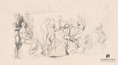 RODIN Auguste (1840-1917) d'après
La ronde,...