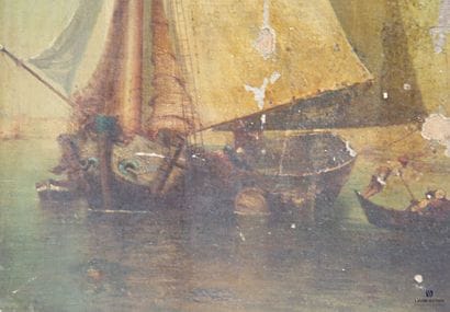 ROSIER Amédée (1831-1898) 
Voilier au large...