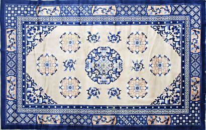 Tapis Chinois (chaine et trame en coton,...