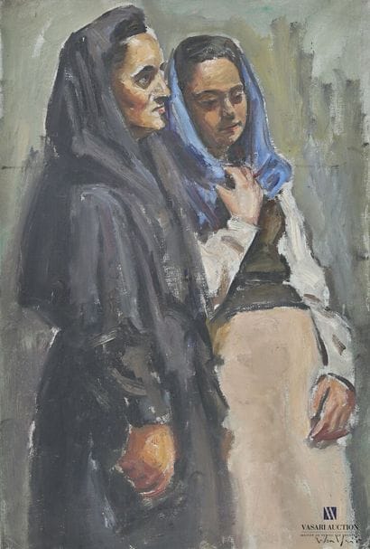 WOULFART Marius (1905-1991)
Mère et fille...
