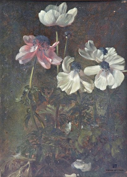 LABBÉ Emile-Charles (1820-1885)
Bouquet d'anémones
Huile...