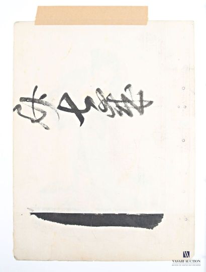 Ensemble de trois estampes japonaises figurant...