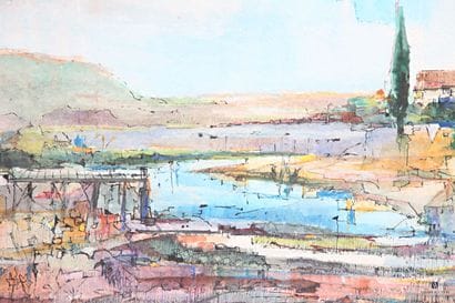 MALRIEUX Pierre (1920-2022) 
Le port
Aquarelle...