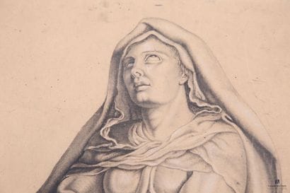 LAPRADE
(Actif vers 1803)
La Vierge en déploration,...