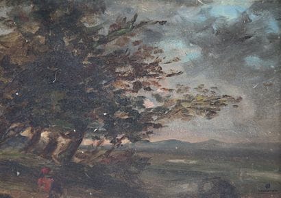 HUET Paul (Paris 1803 - 1869)
Fontainebleau
Panneau...