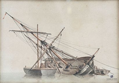 Antoine I ROUX (1765-1835) attribué à
Bateau...
