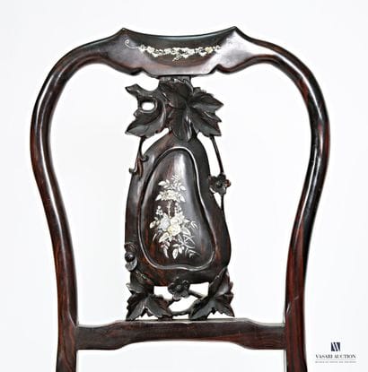 INDOCHINE
Suite de dix chaises en palissandre...