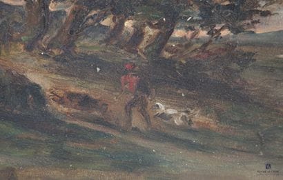 HUET Paul (Paris 1803 - 1869)
Fontainebleau
Panneau...