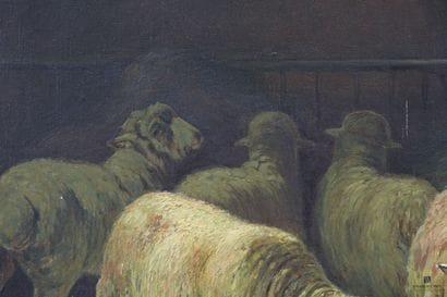 École française du XXème siècle
Moutons dans...