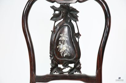 INDOCHINE
Suite de dix chaises en palissandre...
