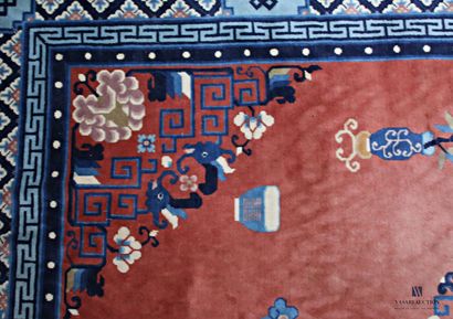 Tapis Chinois (chaine et trame en coton,...
