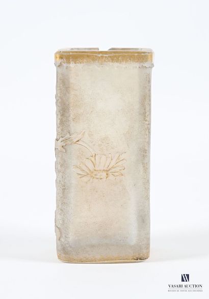 DAUM Nancy
Paire de vases à sections carrées...