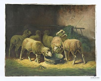 École française du XXème siècle
Moutons dans...