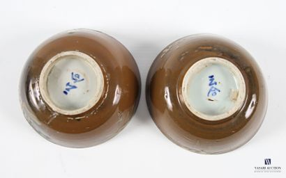 Chine ou Japon, début XXe siècle
Deux bols...