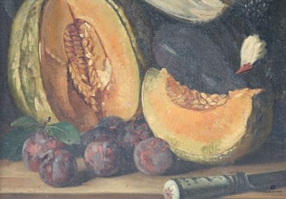 HUBER Léon Charles (1858-1928)
Nature morte...