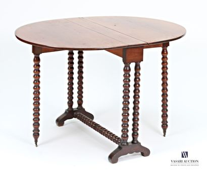 Table portefeuille en acajou et placage d'acajou,...
