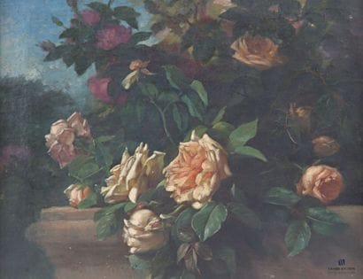 LABBÉ Emile-Charles (1820-1885)
Rosier près...
