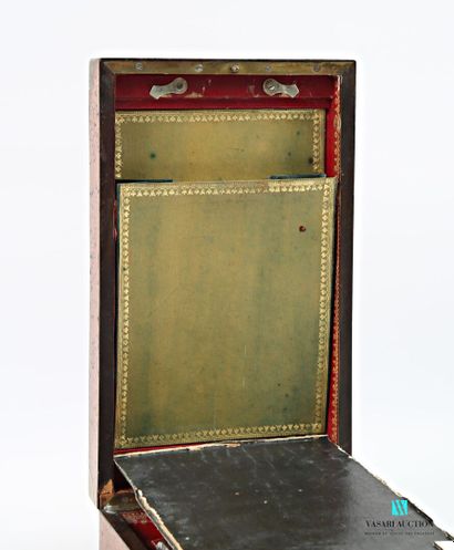 Coffret, nécessaire de voyage en placage...