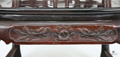 INDOCHINE
Paire de fauteuils en palissandre...