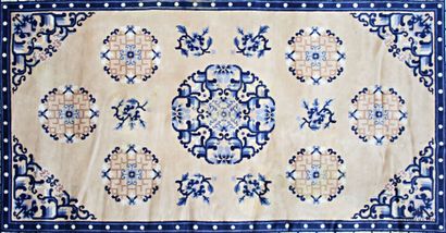 Tapis Chinois (chaine et trame en coton,...