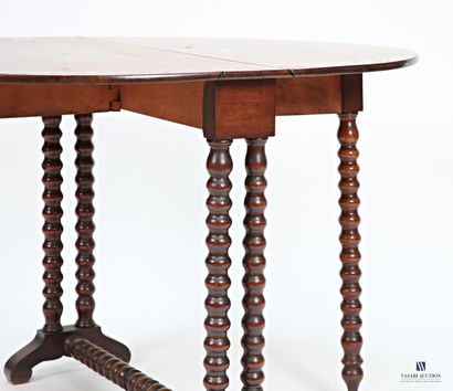 Table portefeuille en acajou et placage d'acajou,...