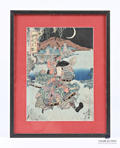 SHUNBAISAI HOKUEI
Guerrier 
Estampe en couleurs
(couleurs...