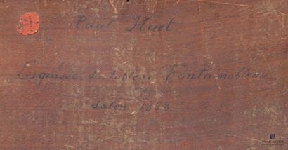 HUET Paul (Paris 1803 - 1869)
Fontainebleau
Panneau...