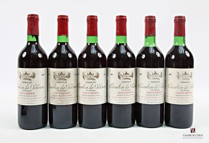 6 Blles Château CAMBON LA PELOUSE Haut-Médoc...