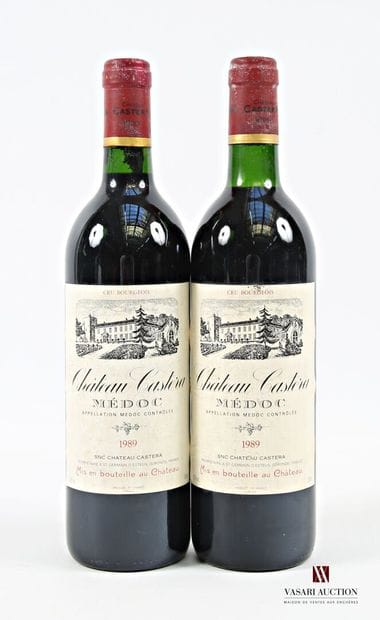 2 Blles Château CASTÉRA Médoc CB 1989
 Labels...