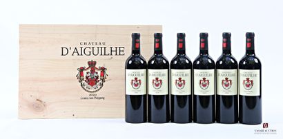 6 bottles Château D'AIGUILHE Castillon-Côtes...