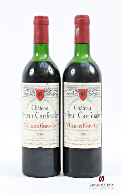 2 Bottles Château FLEUR CARDINALE St. Émilion...