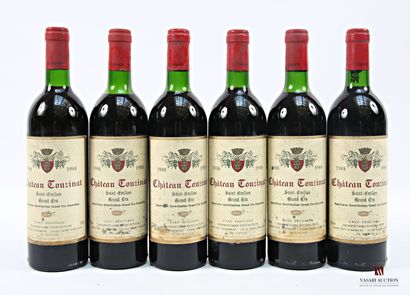 6 Blles Château TOUZINAT St. Émilion GC 1988
...