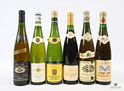 Lot de 6 bouteilles comprenant :		
1 Blle	GEWURZTRAMINER...