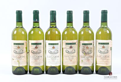 6 Blles Château LA GARDE Graves white 1985
...