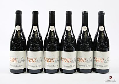 6 bottles CHATEAUNEUF-DU-PAPE, Bosquet des...