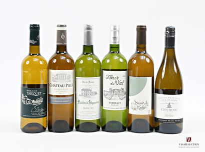 Lot de 6 bouteilles comprenant :		
1 bouteille...