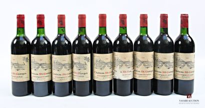 9 bottles Château SAINT GEORGES St Georges...