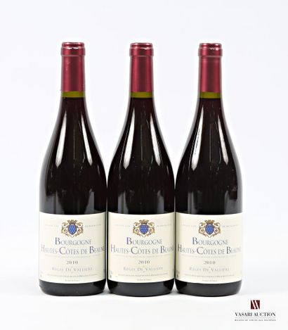 3 bottles BOURGOGNE Hautes-Côtes de Beaune,...