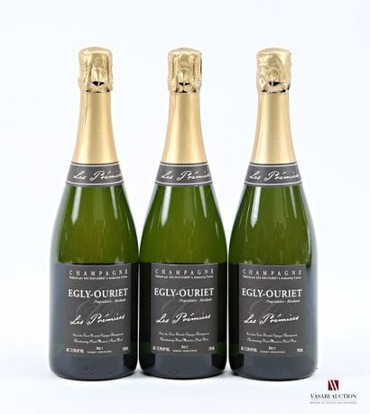 3 bottles EGLY-OURIET Champagne, Les Prémices,...