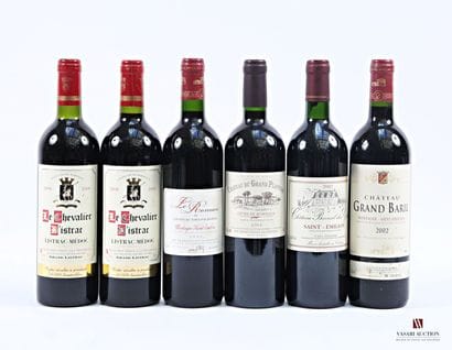 Lot de 6 bouteilles comprenant :		
2 bouteilles	LE...