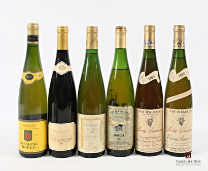 Lot de 6 blles comprenant :		
1 Blle	GEWURZTRAMINER...